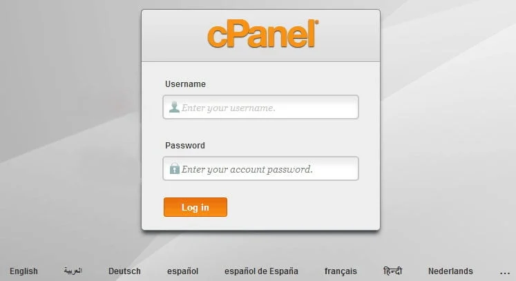 ورود به cPanel
