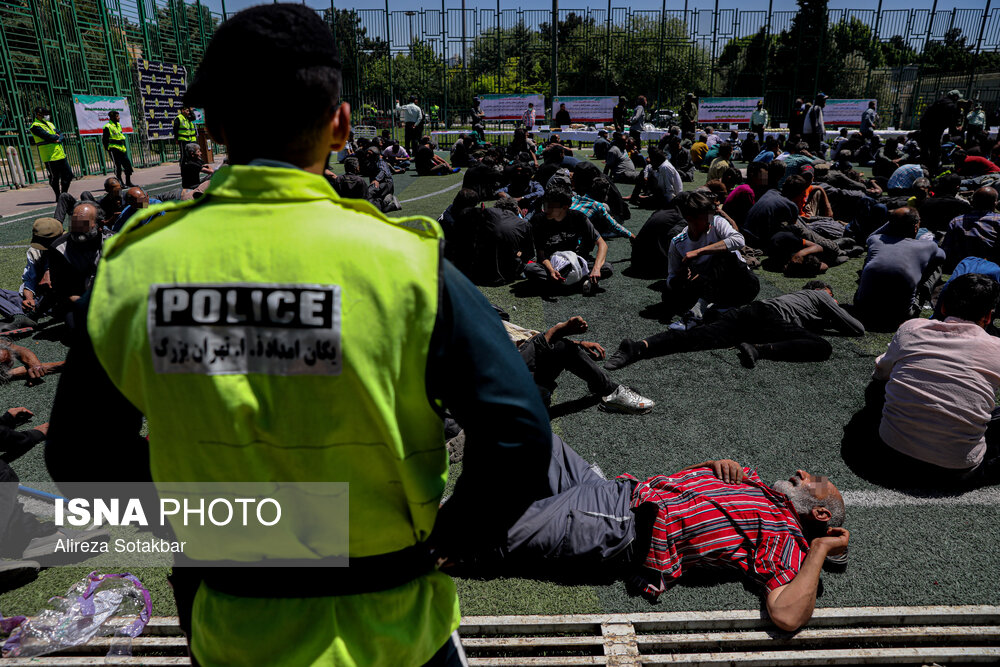 کشف بیش از ۱۰۰ کیلوگرم موادمخدر در غرب تهران/ جمع آوری ۱۱۳۸ معتاد متجاهر