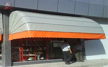 What should be the standard size of the shop canopy