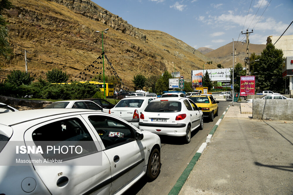 ترافیک نیمه سنگین در جاده چالوس و آزادراه تهران ـ شمال