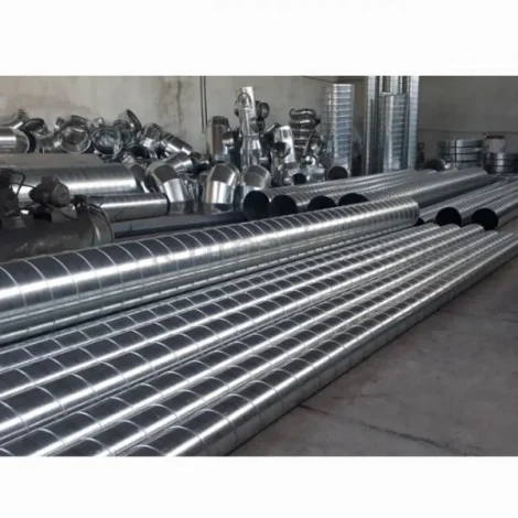 The machine for producing galvanized spiral channel in Tehran iron market + price