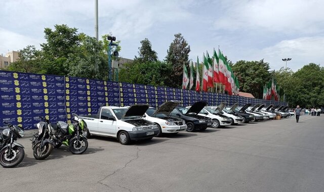 دستگیری ۵۷ سارق و مالخر حرفه‌ای وسایل نقلیه در تهران