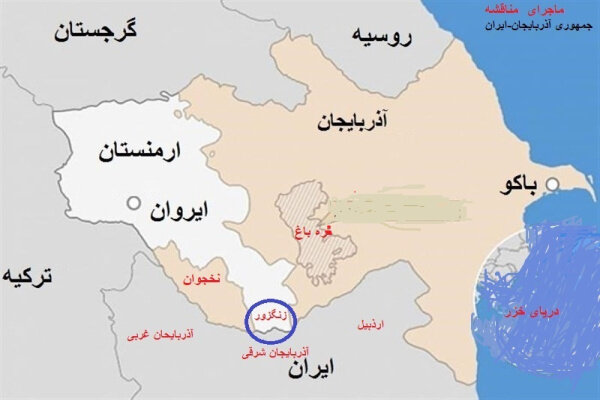 سفیر ایران: تهران از موضع خود درباره «کریدور زنگزور» عقب نشینی نمی‌کند