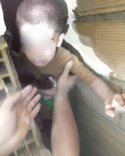ساختمان سقوط کودک ۵ ساله به درز انقطاع بین دو ساختمان در خیابان ابوذر