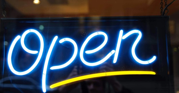 رستوران تابلو تبلیغاتی نئون