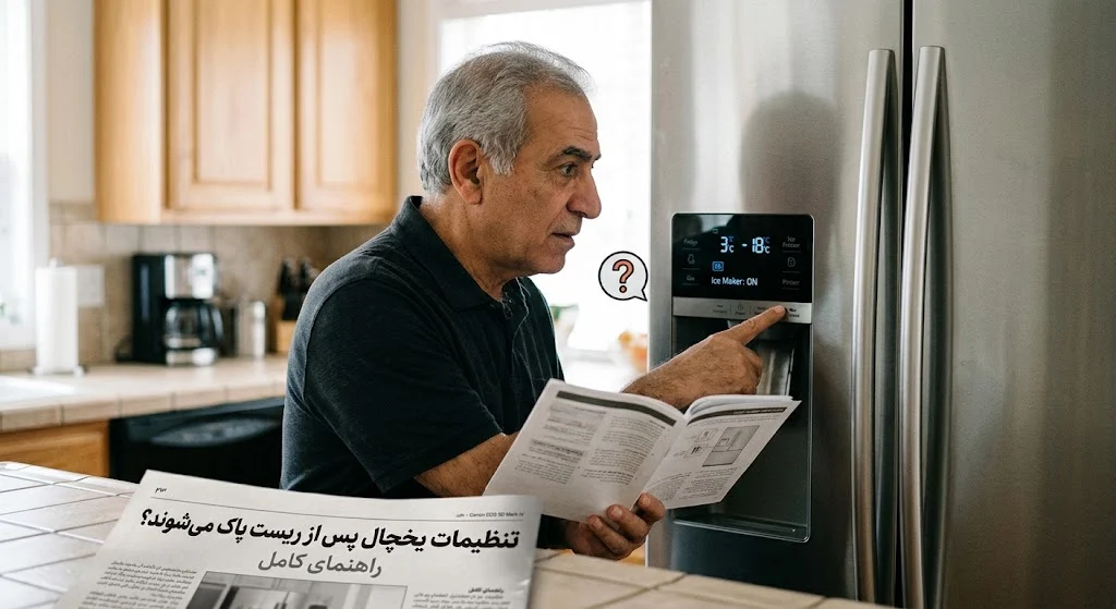 آیا ریست کردن منجر به پاک شدن تنظیمات یخچال می شود؟
